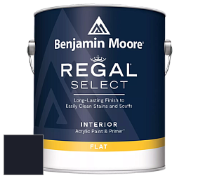 Benjamin Moore 547 Regal Select Waterborne Interior Flat Finish краска цвет RAL 5004 