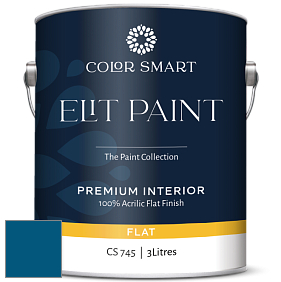 COLOR SMART CS 745 ELIT PAINT глубокоматовая моющаяся краска цвет NCS S 4550-R90B 