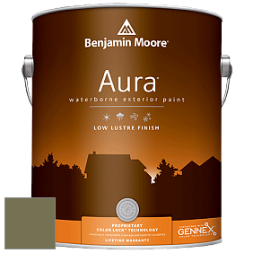 Benjamin Moore Aura 634 Waterborne Exterior Low Lustre Finish краска цвет 490 Pine Brook