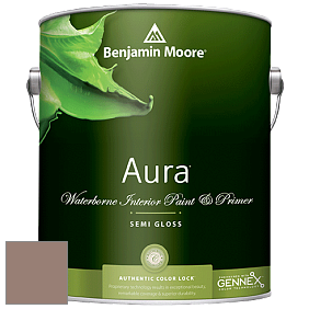 Benjamin Moore Aura 528 Waterborne Interior Semi-gloss Finish краска цвет 2106-40 Cougar Brown