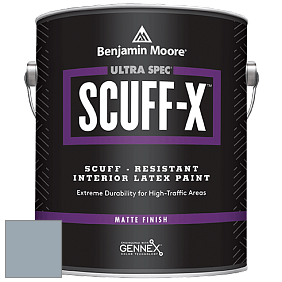 Benjamin Moore 484 Ultra Spec SCUFF-X Interior Matte Finish краска цвет 2130-50 New Hope Gray