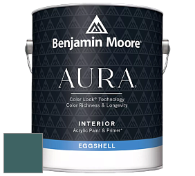Benjamin Moore Aura 524 Waterborne Interior Eggshell Finish краска цвет 2053-20 Dark Teal