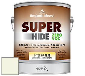 Benjamin Moore 355 Super Hide Zero Voc Interior Flat краска цвет OC-124 Alpine White