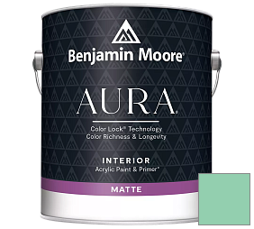 Краска Benjamin Moore Aura Interior Paint - Matte (522) цвет 578 Florida Keys