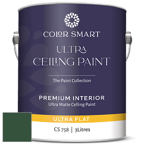 COLOR SMART CS 758 ULTRA CEILING PAINT ультраматовая краска цвет NCS S 6530-G10Y 