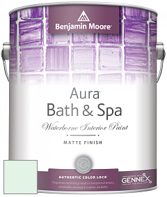 Benjamin Moore Aura 532 Bath & Spa Waterborne Interior Paint Matte Finish краска цвет 2036-70 CrÃ¨me de Mint