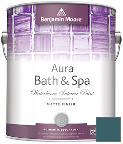Краска Benjamin Moore Aura Bath & Spa Interior Paint Matte Finish (532) цвет 2057-20 GalÃ¡pagos Turquoise