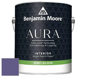 Benjamin Moore Aura 528 Waterborne Interior Semi-gloss Finish краска цвет 1400 Your Majesty