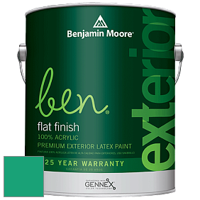 Benjamin Moore Ben 541 Waterborne Exterior Flat Finish краска цвет 2044-30 St. Patrick