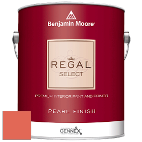 Benjamin Moore 550 Regal Select Waterborne Interior Pearl Finish краска цвет 2013-30 Jeweled Peach