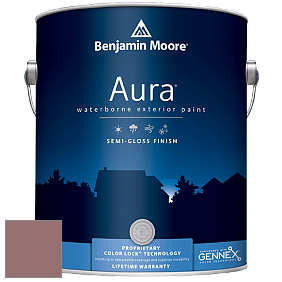 Benjamin Moore Aura 632 Waterborne Exterior Semi-Gloss Finish краска цвет 2104-40 New England Brown