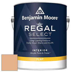 Benjamin Moore 547 Regal Select Waterborne Interior Flat Finish краска цвет 117 Persian Melon
