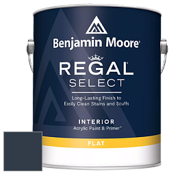Benjamin Moore 547 Regal Select Waterborne Interior Flat Finish краска цвет RAL 5008 