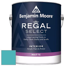 Benjamin Moore 548 IRegal Select Interior Paint - Matte краска цвет 2056-40 Cool Aqua