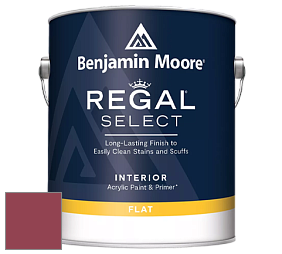 Benjamin Moore 547 Regal Select Waterborne Interior Flat Finish краска цвет 2080-20 Patriot Red