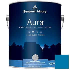 Краска Aura Waterborne Exterior Semi-Gloss Finish (632) цвет 791 Paddington Blue