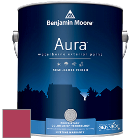 Benjamin Moore Aura 632 Waterborne Exterior Semi-Gloss Finish краска цвет 2086-20 Rose Parade