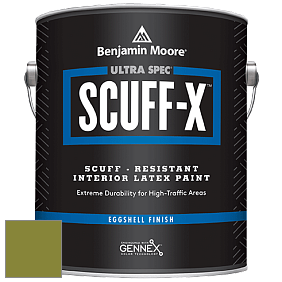 Benjamin Moore 485 Ultra Spec SCUFF-X Interior Eggshell Finish краска цвет 2146-10 Dark Celery