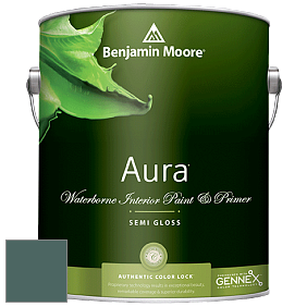 Benjamin Moore Aura 528 Waterborne Interior Semi-gloss Finish краска цвет AF-510 
