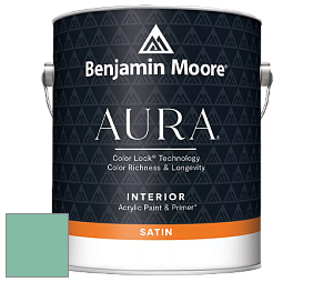 Benjamin Moore Aura 526 Waterborne Interior Satin Finish покрытие цвет NCS S 2030-B90G 