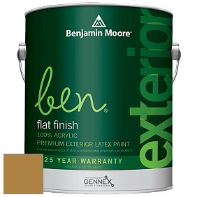 Benjamin Moore Ben 541 Waterborne Exterior Flat Finish краска цвет 2152-10 Medieval Gold