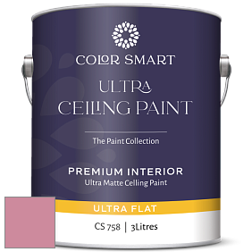 COLOR SMART CS 758 ULTRA CEILING PAINT ультраматовая краска цвет 2081-40 Pink Blossom