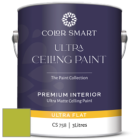 COLOR SMART CS 758 ULTRA CEILING PAINT ультраматовая краска цвет NCS S 1070-G50Y 
