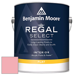 Benjamin Moore 547 Regal Select Waterborne Interior Flat Finish краска цвет 2009-50 Fashion Pink