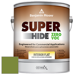 Benjamin Moore 355 Super Hide Zero Voc Interior Flat краска цвет NCS S 3060-G40Y 