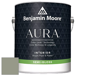 Benjamin Moore Aura 528 Waterborne Interior Semi-gloss Finish краска цвет NCS S 4010-G50Y 