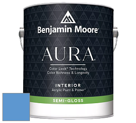 Benjamin Moore Aura 528 Waterborne Interior Semi-gloss Finish краска цвет NCS S 1555-R80B 