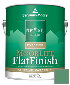 Краска Regal Select Exterior Paint-MoorLife Flat Finish (W105) цвет 588 Luck of the Irish