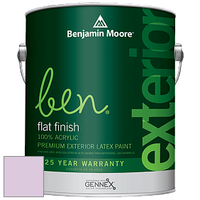 Benjamin Moore Ben 541 Waterborne Exterior Flat Finish краска цвет 2073-60 Pale Iris