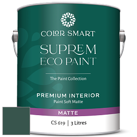 COLOR SMART CS 619 SUPREM ECO PAINT матовая краска цвет 2047-10 Forest Green