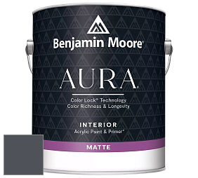 Benjamin Moore Aura 522 Interior Paint - Matte краска цвет 2119-30 Baby Seal Black