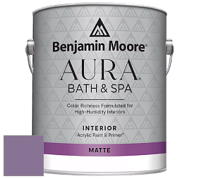 Benjamin Moore Aura 532 Bath & Spa Waterborne Interior Paint Matte Finish краска цвет NCS S 4030-R50B 