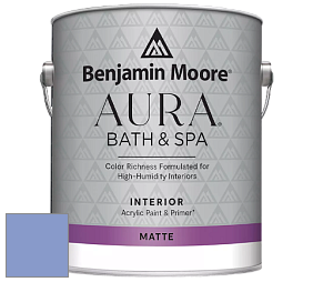 Benjamin Moore Aura 532 Bath & Spa Waterborne Interior Paint Matte Finish краска цвет NCS S 2040-R70B 