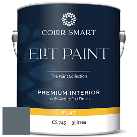 COLOR SMART CS 745 ELIT PAINT глубокоматовая моющаяся краска цвет 2135-30 Nocturnal Gray