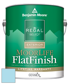 Benjamin Moore W105 Regal Select Exterior Paint-MoorLife Flat Finish краска цвет 2059-60 Splash