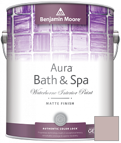 Краска Benjamin Moore Aura Bath & Spa Interior Paint Matte Finish (532) цвет AF-610 
