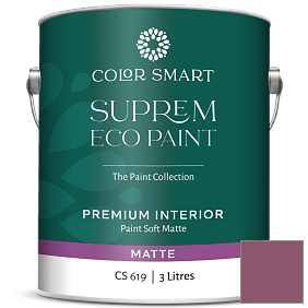Краска COLOR SMART CS 619 SUPREM ECO PAINT матовая краска цвет 1364 Vintage Claret