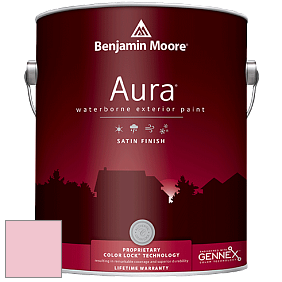 Benjamin Moore Aura 631 Waterborne Exterior Satin Finish краска цвет 2007-60 Pastel Pink