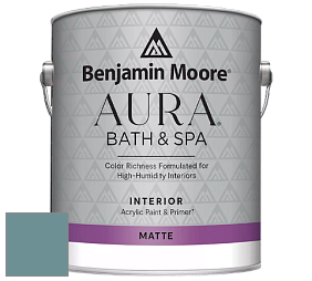 Benjamin Moore Aura 532 Bath & Spa Waterborne Interior Paint Matte Finish краска цвет NCS S 4020-B30G 