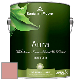 Benjamin Moore Aura 528 Waterborne Interior Semi-gloss Finish краска цвет 2089-40 Tomato Cream Sauce