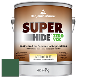 Benjamin Moore 355 Super Hide Zero Voc Interior Flat краска цвет 2040-10 Rainforest Foliage