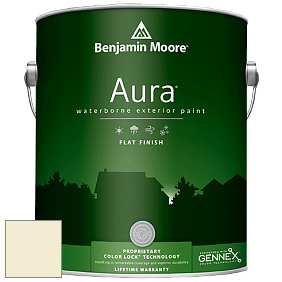 Benjamin Moore Aura 629 Waterborne Exterior Flat Finish краска цвет 2146-60 Cream Silk