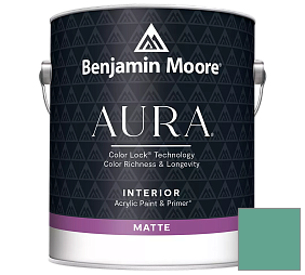 Краска Benjamin Moore Aura Interior Paint - Matte (522) цвет 649 Captivating Teal