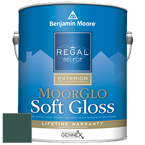 Benjamin Moore W096 Regal Select Exterior Paint-Moor GloSoft Gloss Finish краска цвет 2047-10 Forest Green