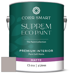 COLOR SMART CS 619 SUPREM ECO PAINT матовая краска цвет 2109-50 Elephant Gray