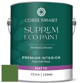 COLOR SMART CS 619 SUPREM ECO PAINT матовая краска цвет RAL 6025 